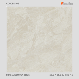 CO PISO MALLORCA BEIGE 55.2 X 55.2 CJ 1.82 P 6 REF 552174031
