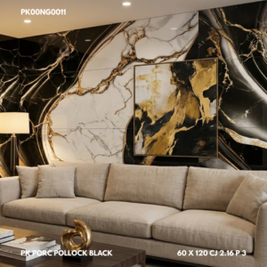 PK PORCELANATO POLLOCK BLACK 60 X 120 CJ 2.16 P 3 - Image 4