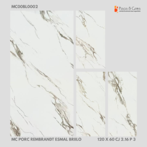 MC PORCELANATO REMBRANDT ESMAL BRILLO 60 X 1.20 CJ 2.16 P 3 - Image 3