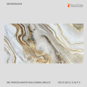 MC PORCELANATO DALI ESMAL BRILLO 120 X 60 CJ 2.16 P 3