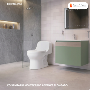 CO SANITARIO MONTECARLO ADVANCE ALONGADO REF O29301001 - Image 3