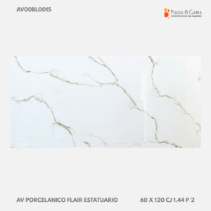 AV PORCELANICO FLAIR ESTATUARIO 120 X 60 CJ 1.44 P 2