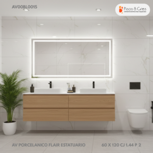 AV PORCELANICO FLAIR ESTATUARIO 120 X 60 CJ 1.44 P 2 - Image 2