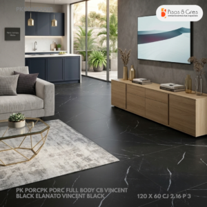 PK PORCELANICO FULL BODY CB VINCENT BLACK 60 X 120 CJ 1.44 P2 - Image 2