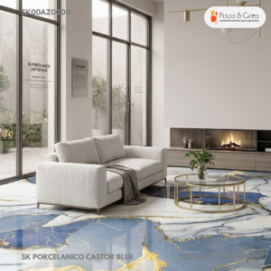 SK PORCELANICO CASTOR BLUE 120 X 60 CJ 1.44 P 2 - Image 2