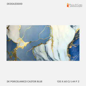 SK PORCELANICO CASTOR BLUE 120 X 60 CJ 1.44 P 2