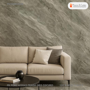 PK PORCELANICO 612042 PRAGA GRIS OSCURO 120 X 60 CJ 2.16 P 3 - Image 2
