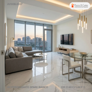 AV PORCELANATO SPARK BIANCO 120 X 60 CJ 1.44 - Image 2