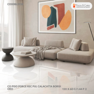 CO PISO PORCE REC PUL CALACATTA BORGI ORO 120 X 60 CJ 1.44 P 2 REF 125082301 - Image 2