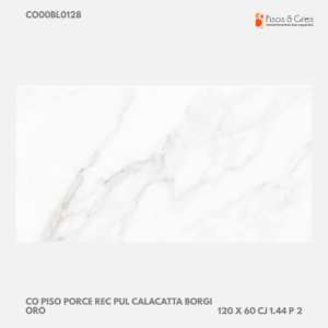 CO PISO PORCE REC PUL CALACATTA BORGI ORO 120 X 60 CJ 1.44 P 2 REF 125082301 - Image 1