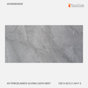 AV PORCELANICO ALVINA LIGTH GREY 120 X 60 CJ 1.44 P