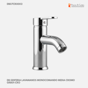 DB GRIFERIA LAVAMANOS MONOCOMANDO MEDIA CROMO GRB01-CRO - Image 1